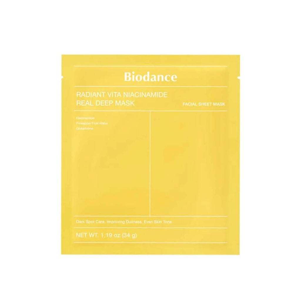 Biodance Mascarilla Facial Iluminadora con Niacinamida – 1 Unid.