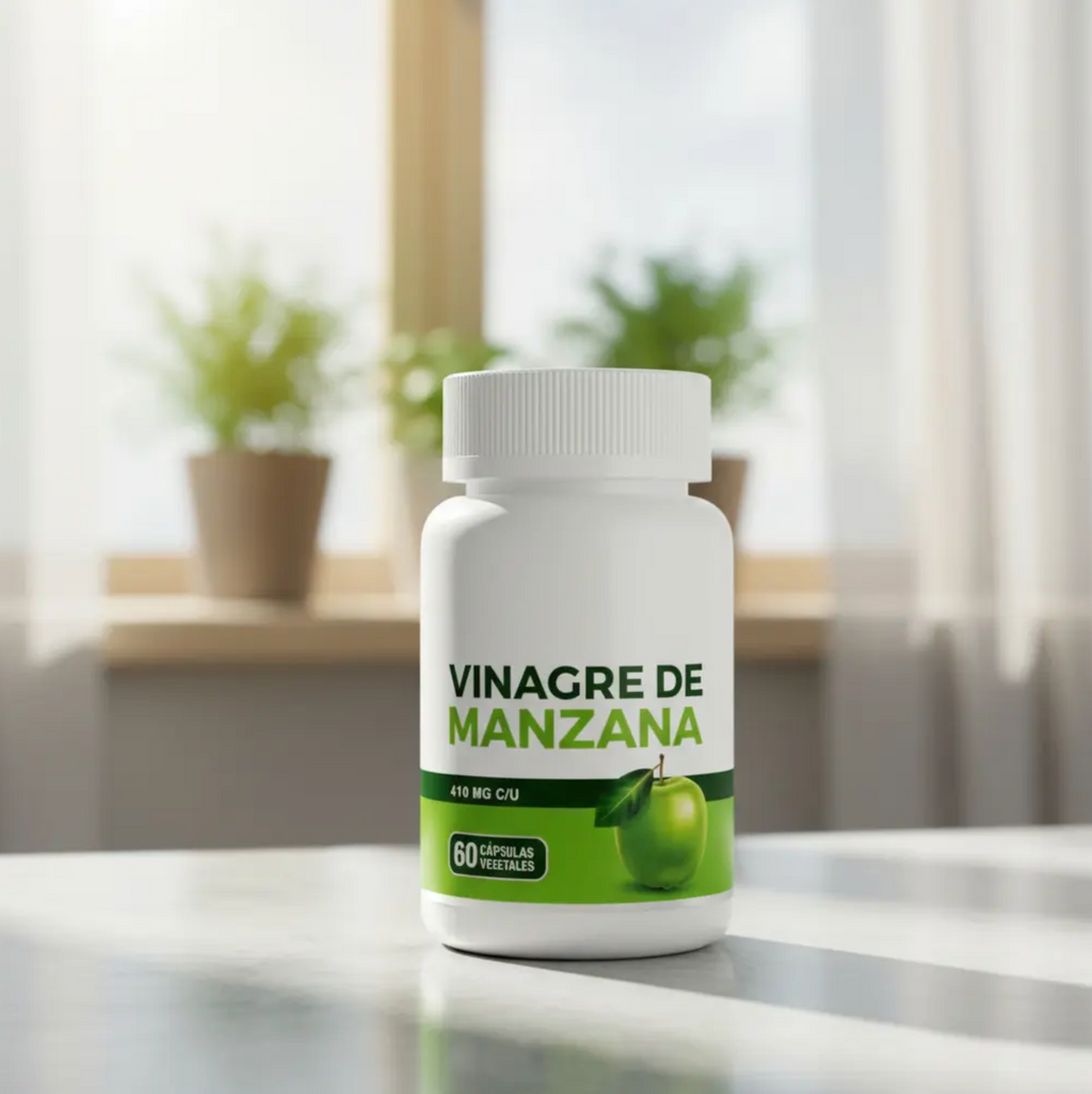 Vinagre Sidra Manzana 60 Cáp, Natural Detox Adelgazante