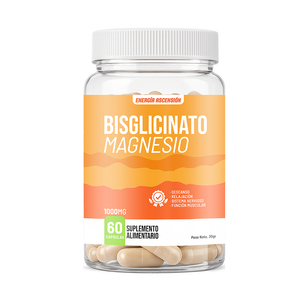 Bisglicinato de Magnesio 1000 mg – 60 Cápsulas