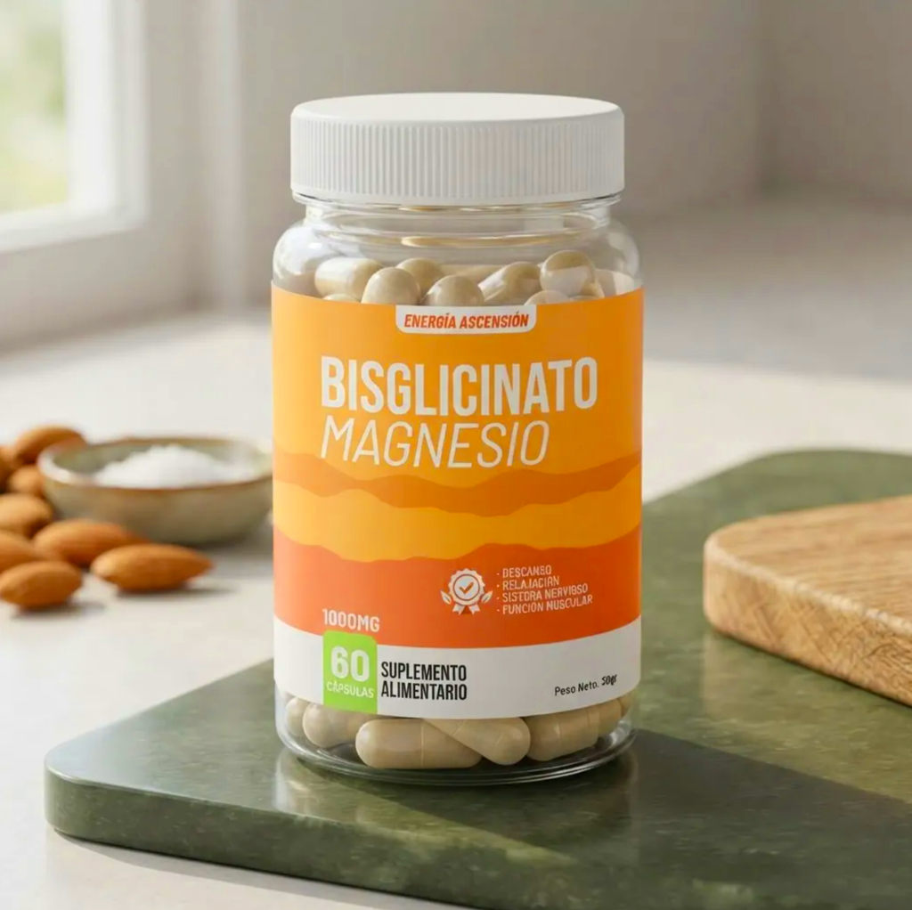 Bisglicinato de Magnesio 1000 mg – 60 Cápsulas