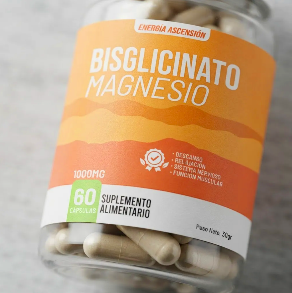 Bisglicinato de Magnesio 1000 mg – 60 Cápsulas