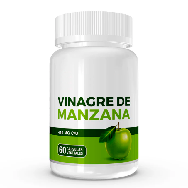 Vinagre Sidra Manzana 60 Cáp, Natural Detox Adelgazante