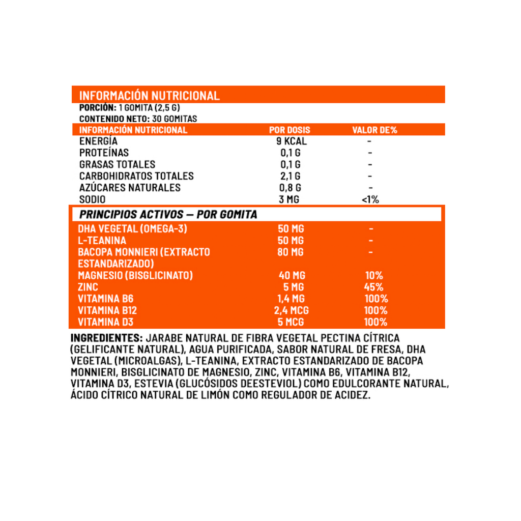 Neuro Balance Kids Gummies +2 hasta 6 años