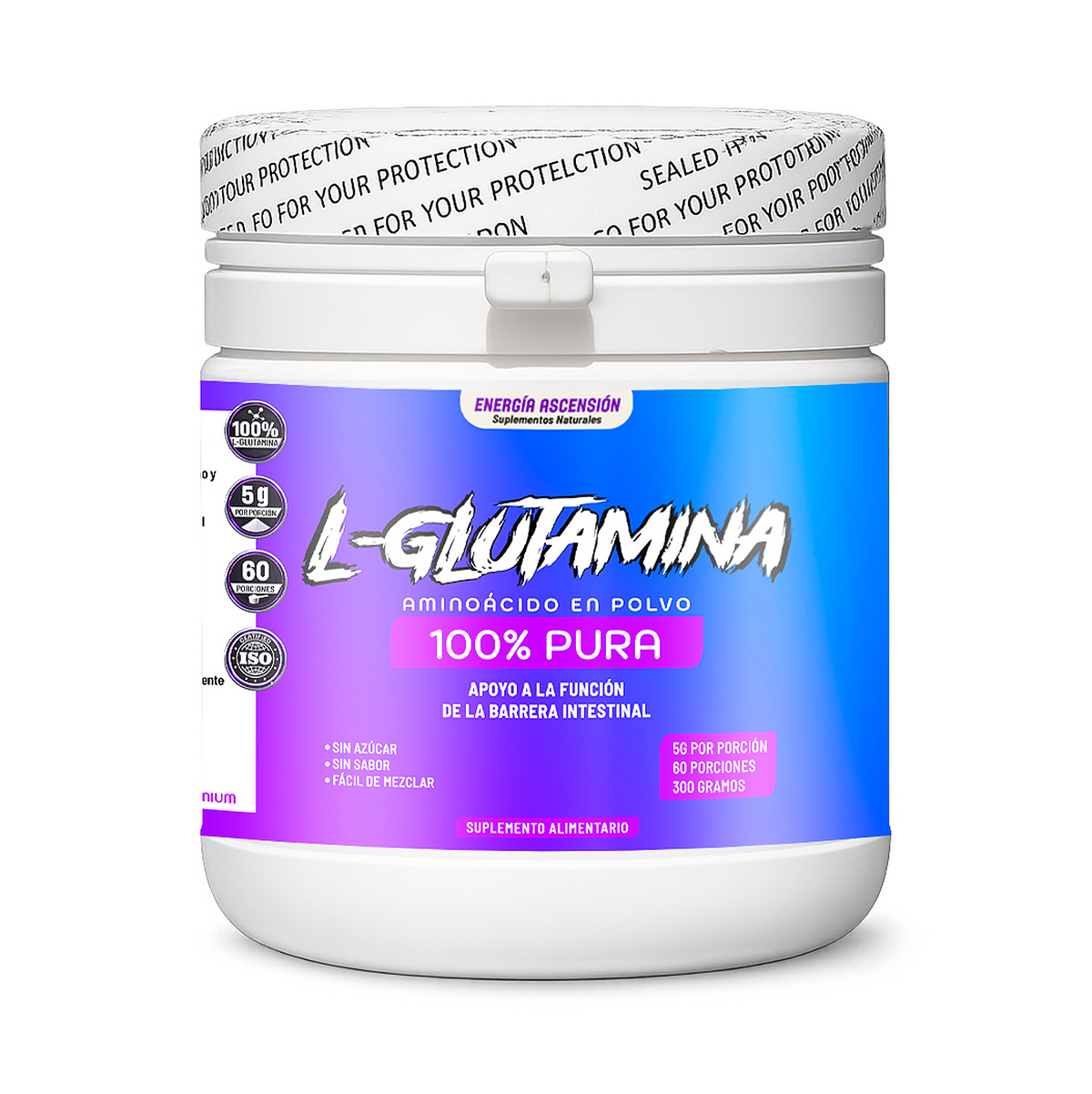 L-Glutamina 100% Pura 300gr
