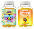 NeuroFocus + Omega 3 Gummies Kids +8 años, Concentración y Enfoque