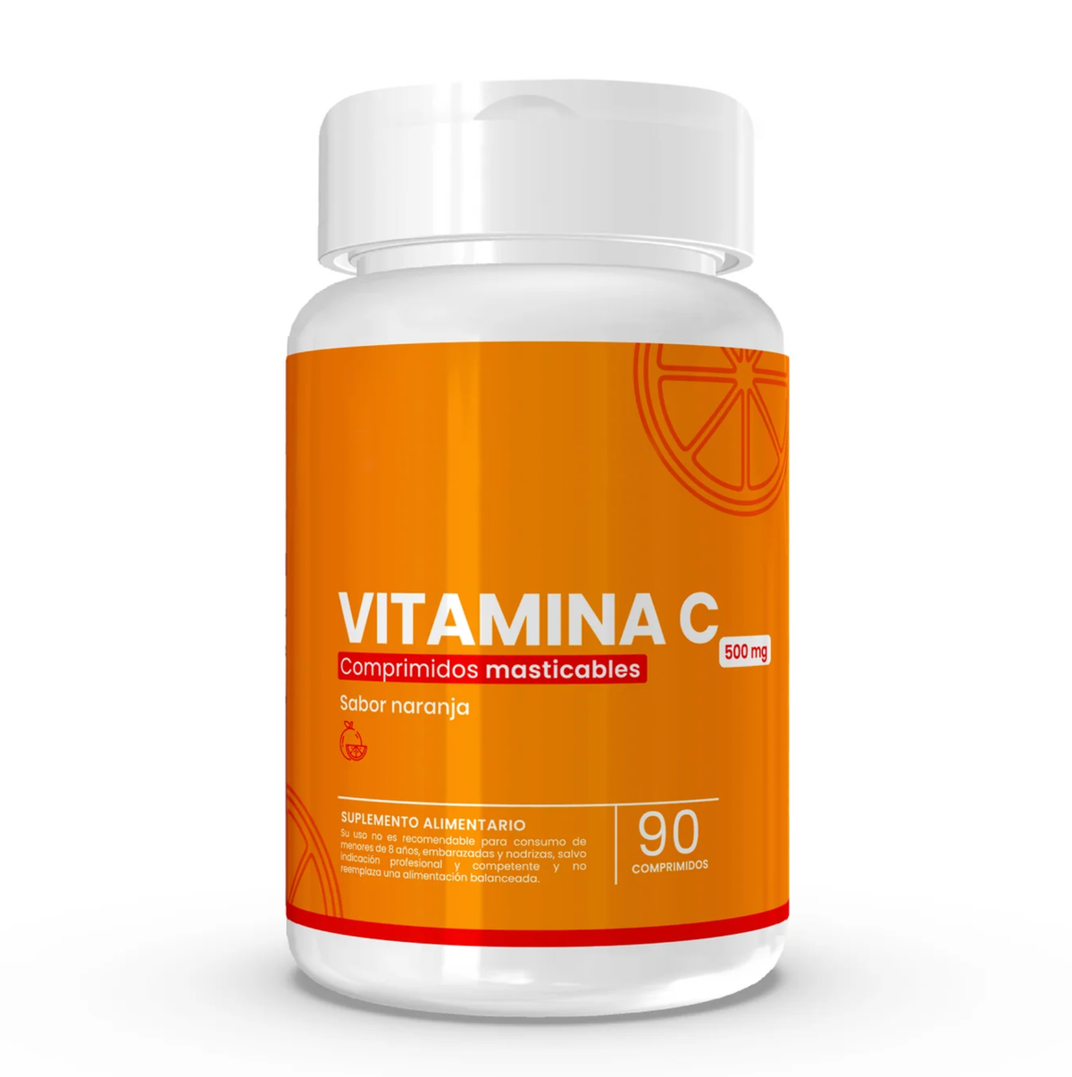 Vitamina C Masticable Sabor Naranja – 90 Comprimidos