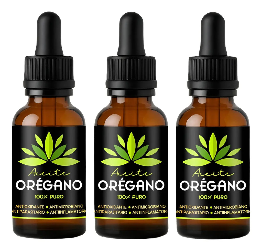 Pack Aceite De Orégano 30ml, Antiviral, Antibacteriano