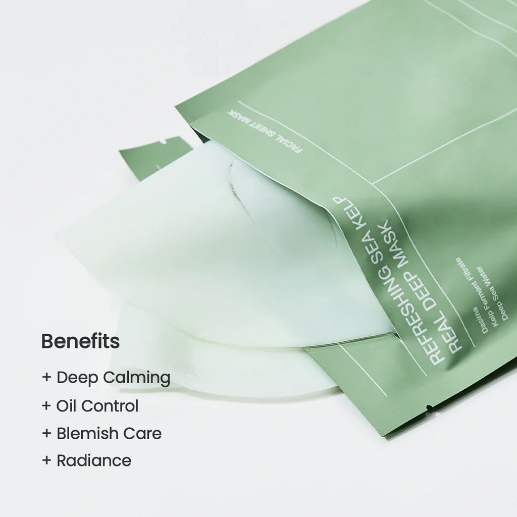 Biodance Mascarilla Facial Calmante y Purificante con Algas Marinas, 1 Unid.