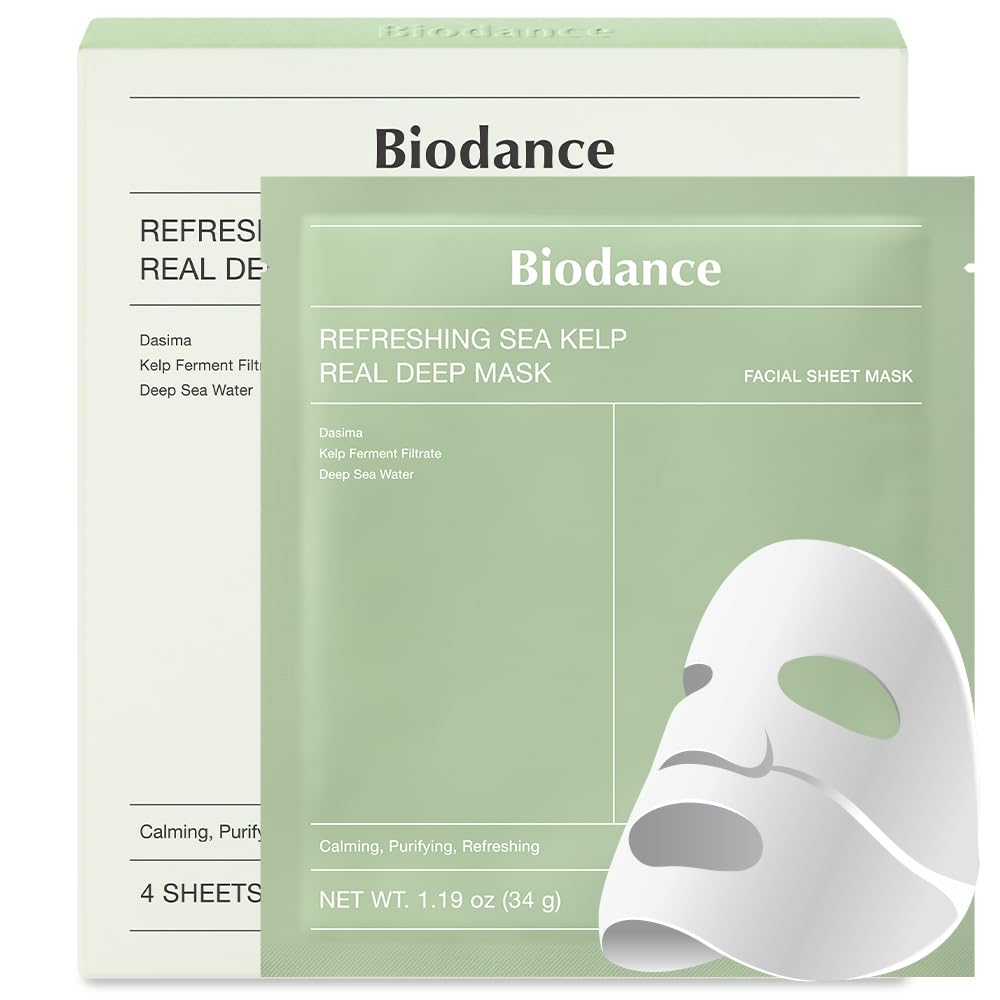 Biodance Mascarilla Facial Calmante y Purificante con Algas Marinas, 1 Unid.