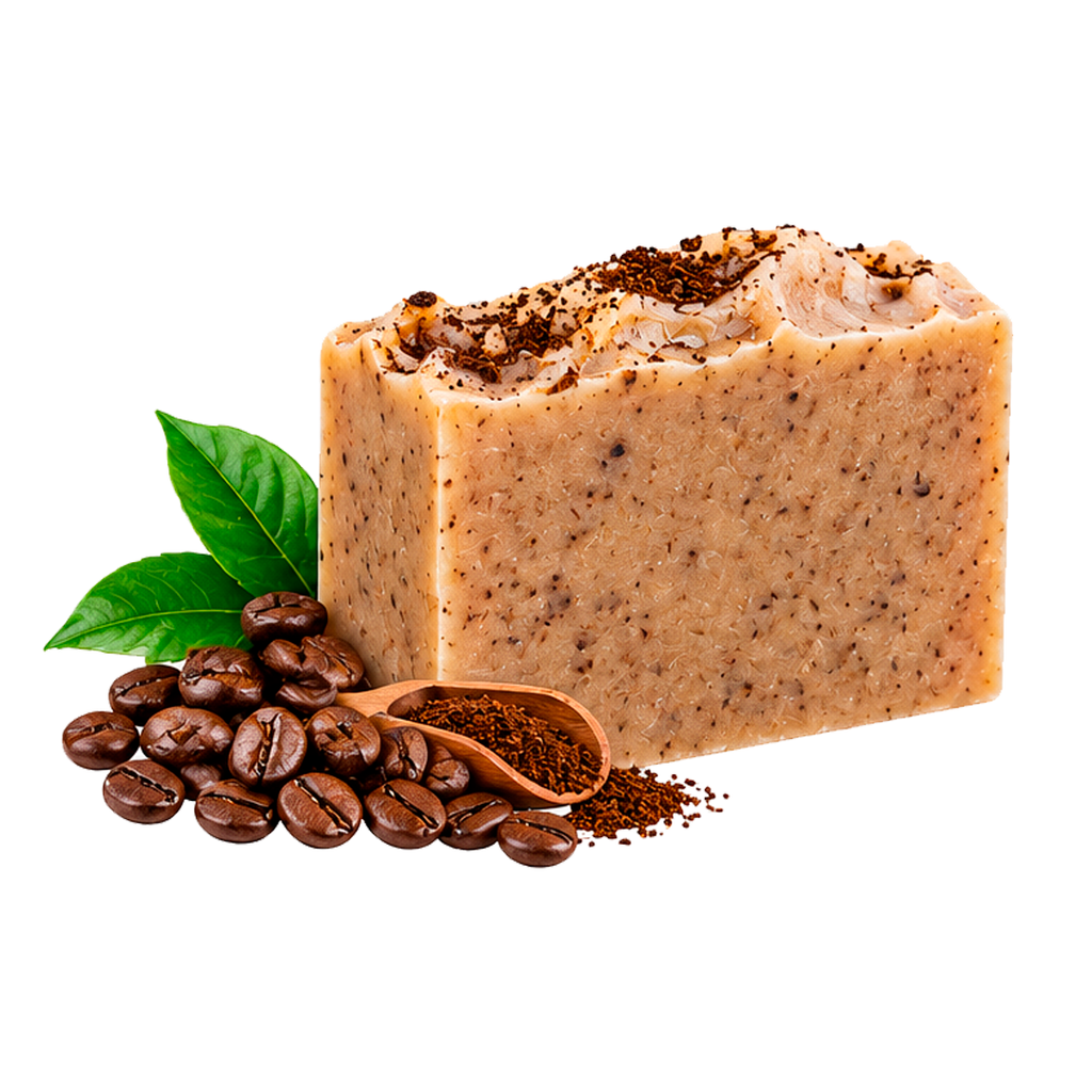 Jabón Artesanal De Café Exfoliante 100% Natural, 100gr