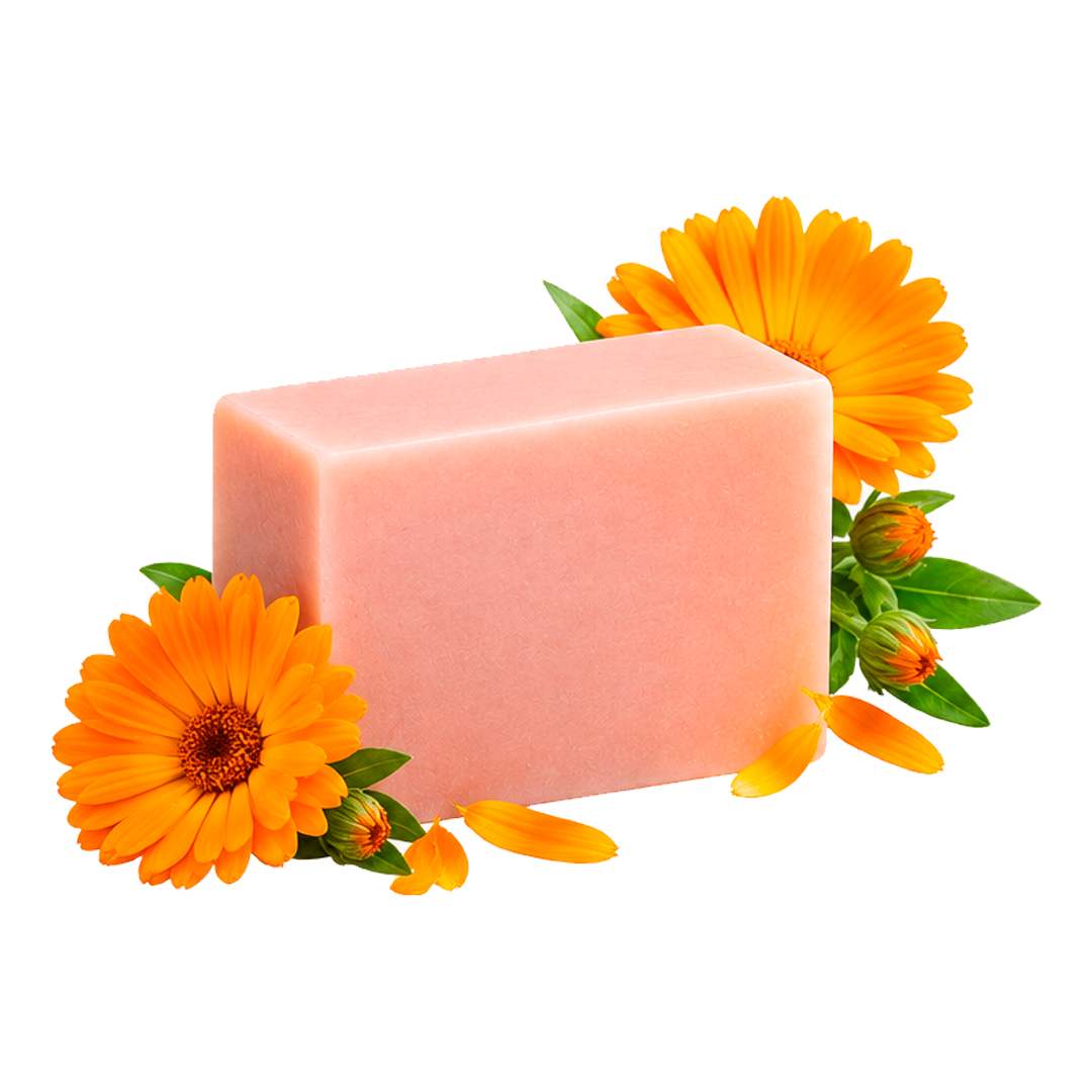 Jabón Leche de Burra con Caléndula 100% Natural, 100gr aprox