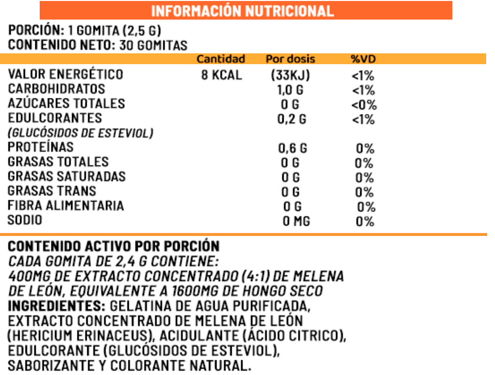 Melena de León Gummies Kids +4