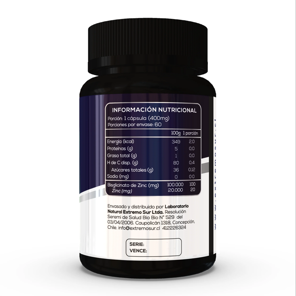 Zinc Bisglicinato 60 Cápsulas