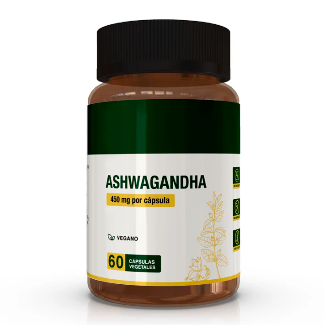 Ashwagandha 450 mg - 60 cápsulas vegetales