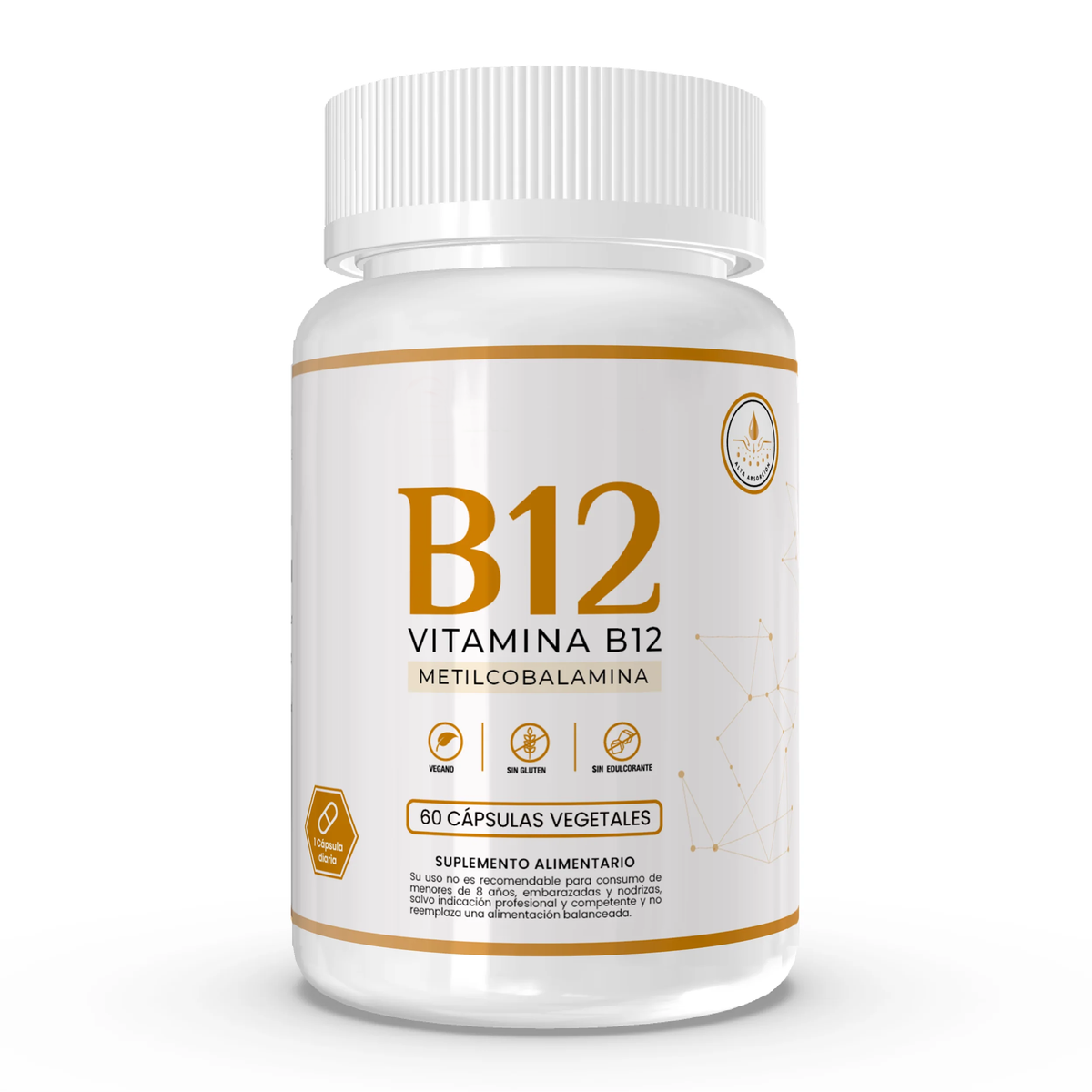 Vitamina B12 Metilcobalamina (60 Cápsulas)